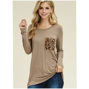 Top with cheetah print reorder